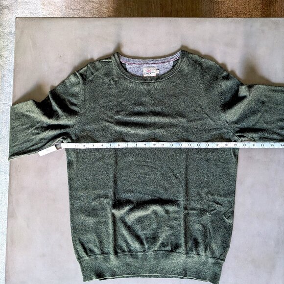 Faherty - Sconset Crew Sweater - Spruce Heather - Small - Picture 14 of 16